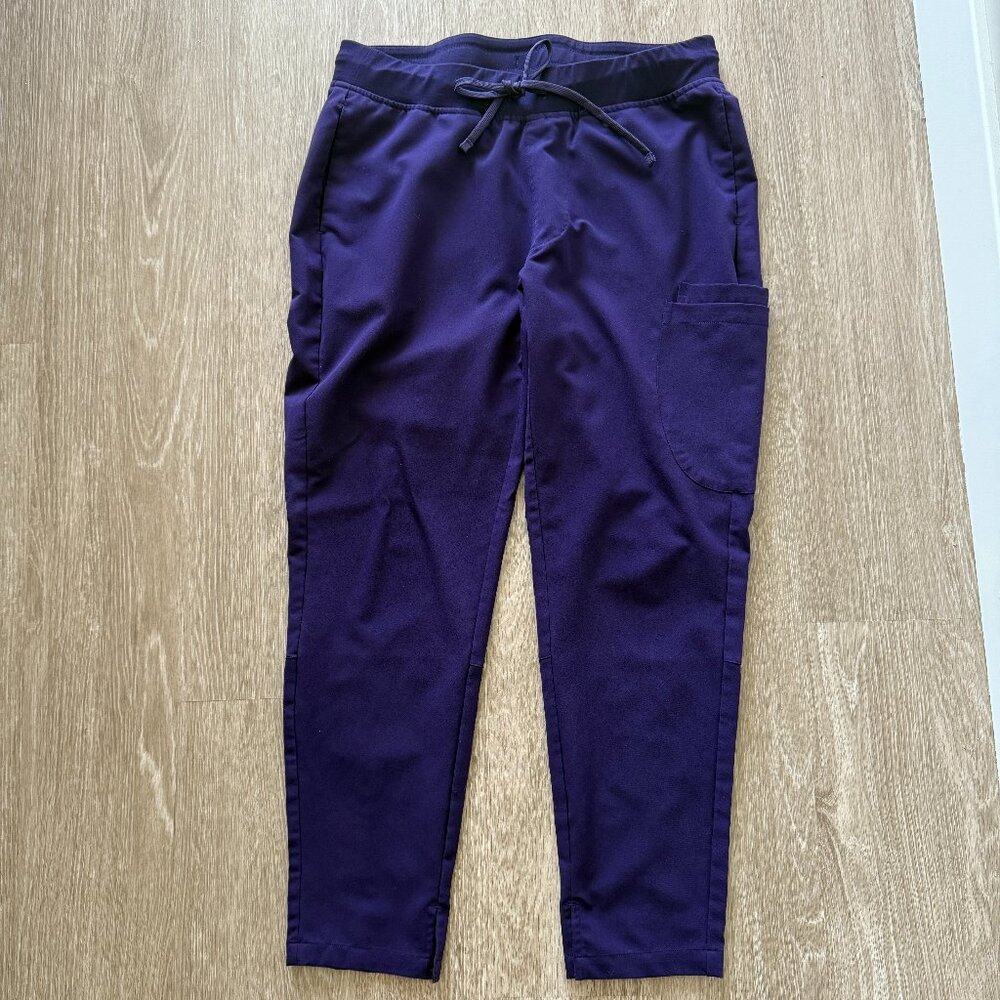 Mandala 6 Pocket Slim Scrub Pants Purple